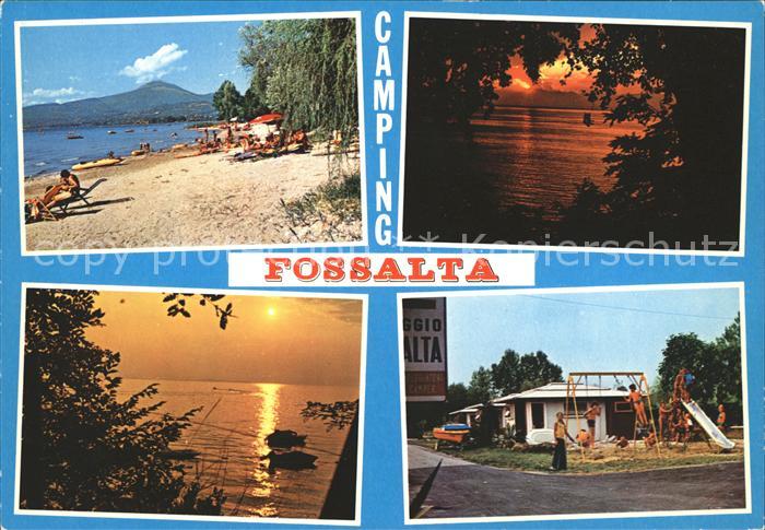 Lazise Lago di Garda Camping Fossalta Strandpartie Sonnenuntergang Spielplatz