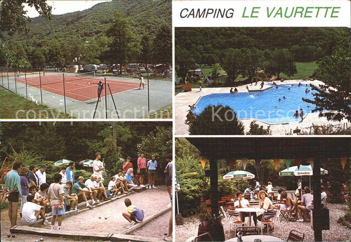Argentat Camping Le Vaurette Tennis und Boulepla