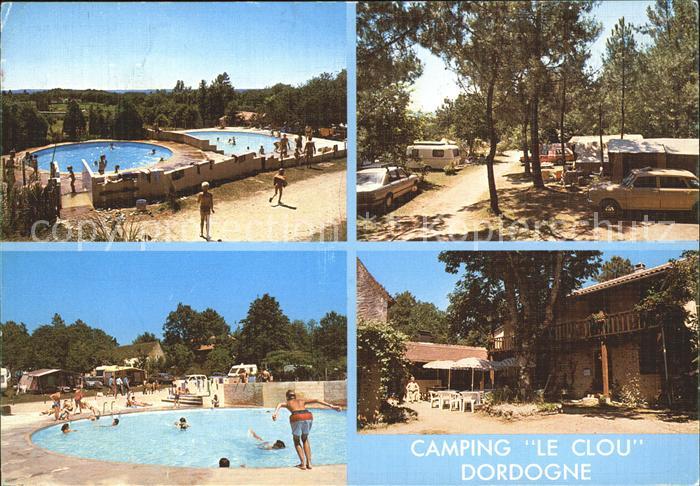 Dordogne Camping Le Clou Vue partielle Le piscine