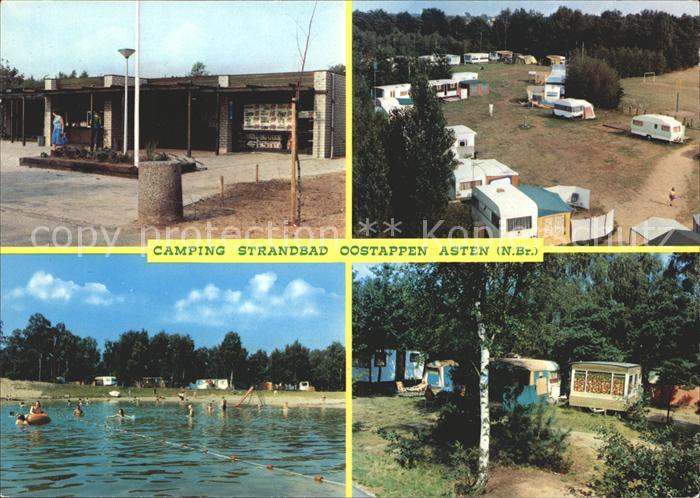 Asten Niederlande Camping Strandbad Oostappen Rezeption Strandpartie Campingplat