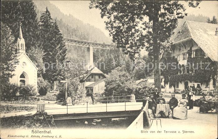 Hoellental Schwarzwald Blick von der Terrasse Sternen