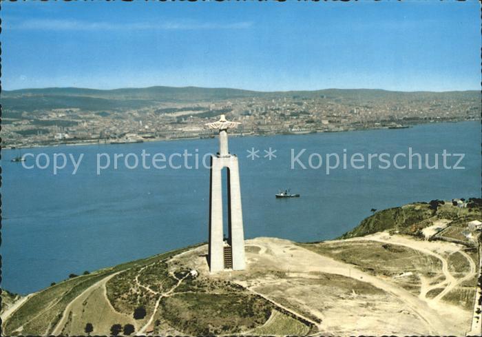 Almada Monument Christ King Fliegeraufnahme