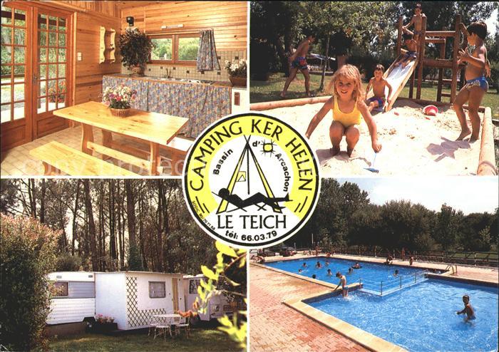 Le Teich Camping Ker Helen Spielplatz Kind