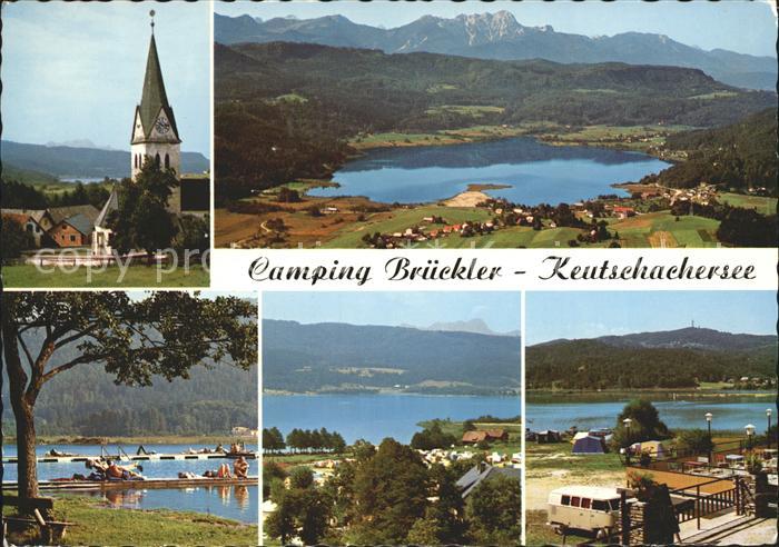 Keutschach See Camping Brueckler Kirche Strandbad