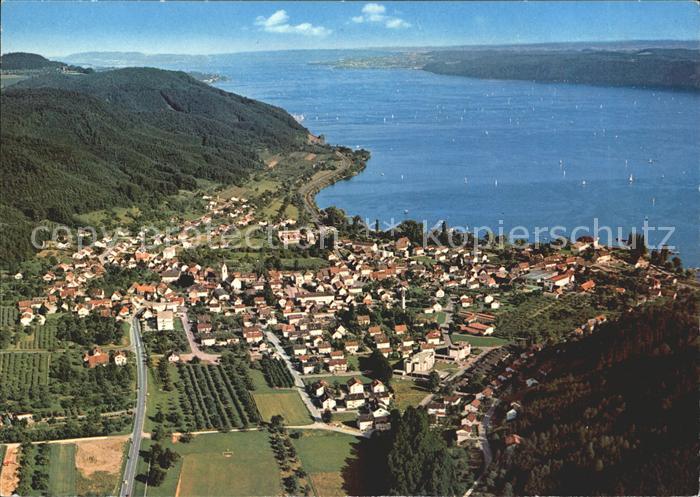 Ludwigshafen Bodensee ueberlinger See Fliegeraufnahme