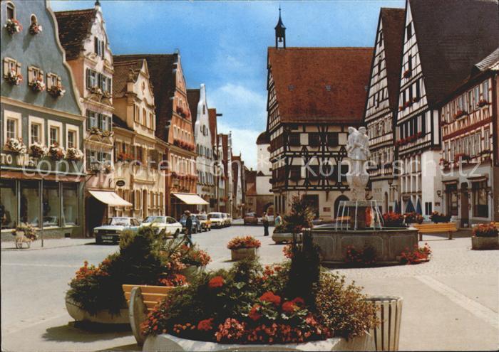 Oettingen Marktplatz Brunnen