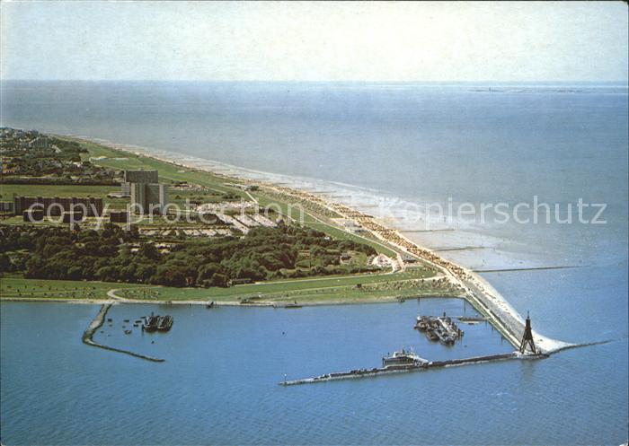 Doese Fliegeraufnahme Kugelbake Insel Neuwerk