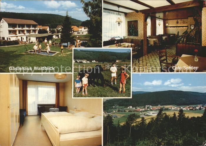 Wahlen Odenwald Cafe Pension Sattler Gaestehaus Waldblick Pony
