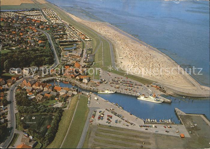 Neuharlingersiel Fliegeraufnahme Kurbad Hafen