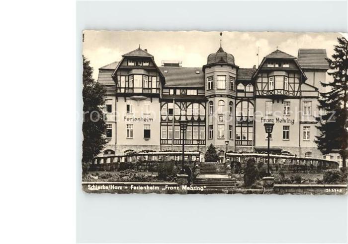 Schierke Harz Ferienheim Franz Mehring