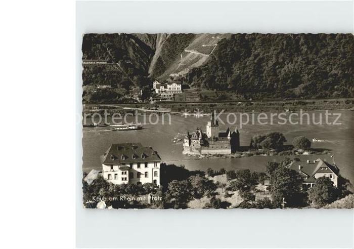 Kaub am Rhein mit Pfalz