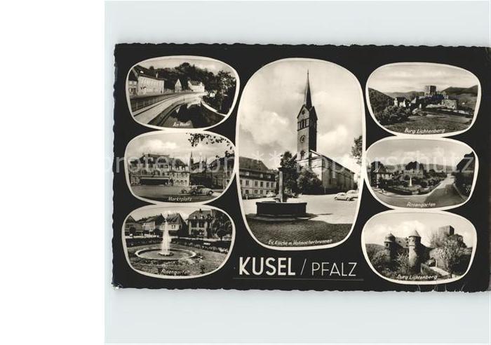 Kusel Am Wehr Rosengarten, Marktplatz, Hutmacherbrunnen