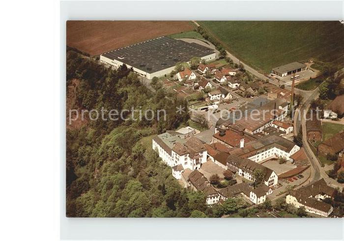 Fuerstenberg Weser Schloss Fuerstenberg Werksanlagen Manufaktur Fliegeraufnahme