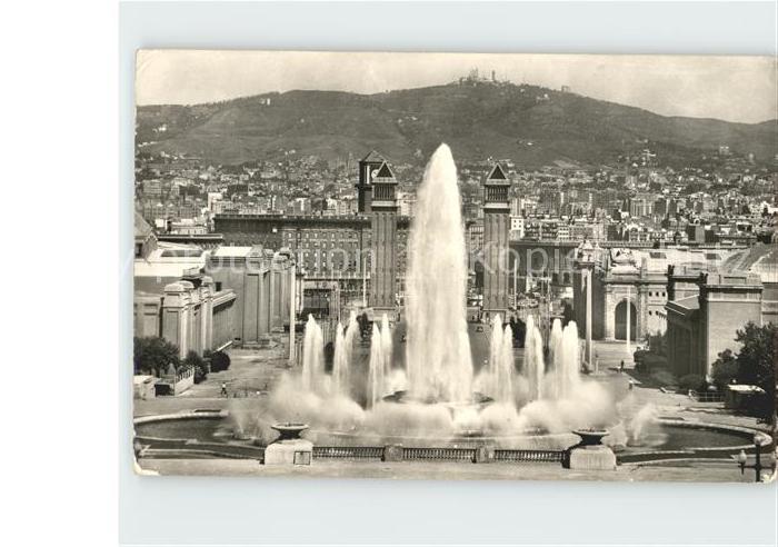 Barcelona Cataluna Hochstrahlbrunnen