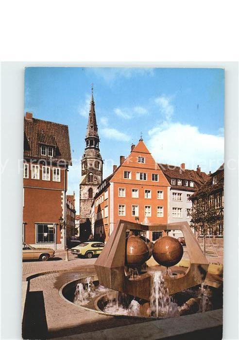 HANNOVER  CITY Ballhofbrunnen Turm Kreuzkirche