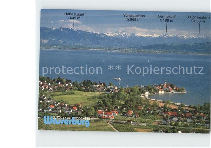 Wasserburg Bodensee Fliegeraufnahme