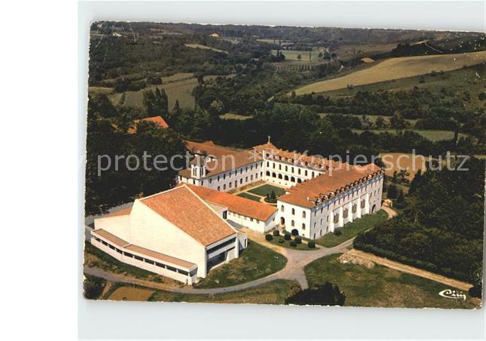 Urt Abbaye de Belloc Fliegeraufnahme