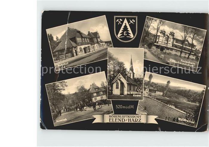 Elend Harz Bahnhof Waldfreibad Ferienheim Voelkerfreundschaft