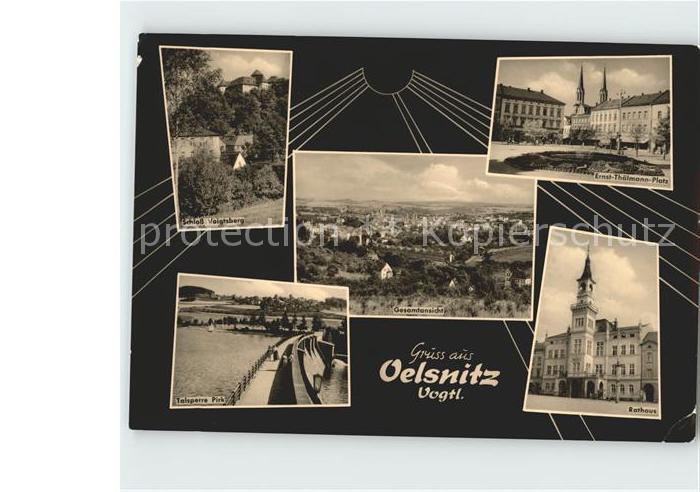 Oelsnitz Vogtland Schloss Voigtsburg Rathaus Ernst- Thaelmann- Platz