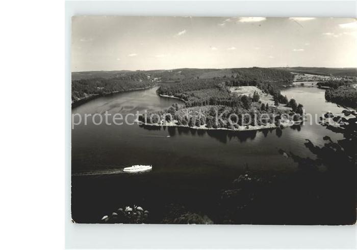 Bleilochtalsperre Fliegeraufnahme