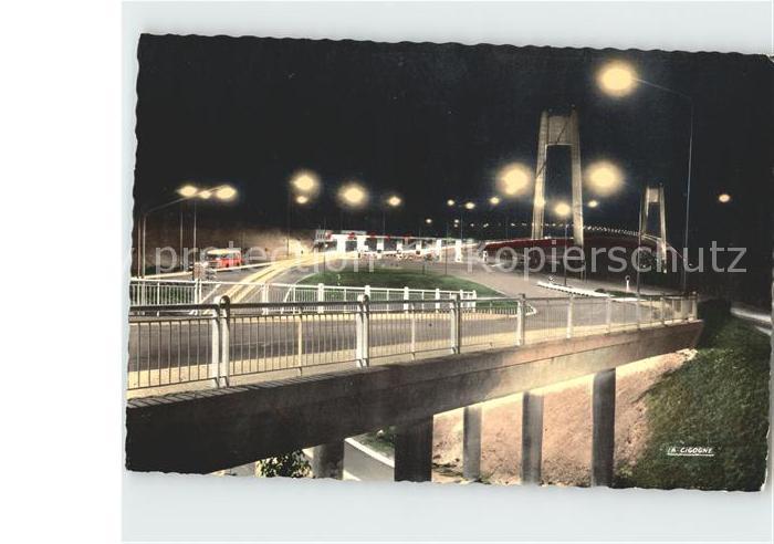 Tancarville Nachtaufnahme