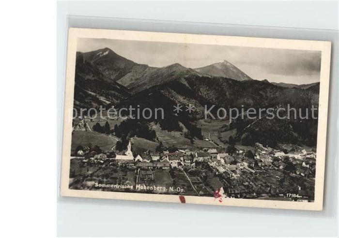 Hohenberg Niederoesterreich Fliegeraufnahme