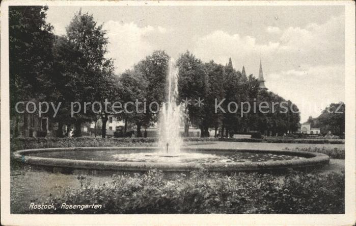 ROSTOCK CITY Rosengarten Springbrunnen