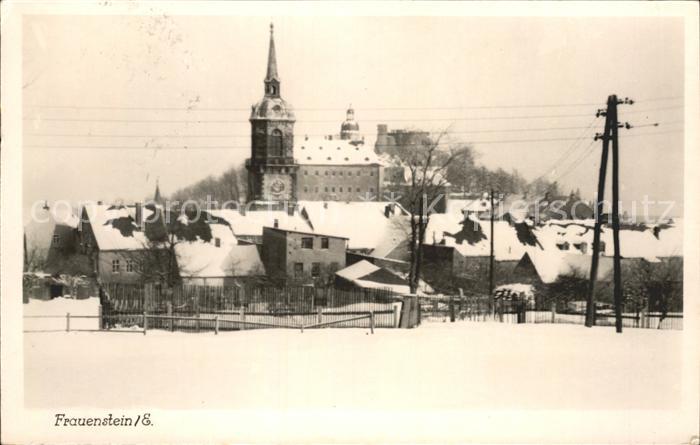 Frauenstein Sachsen Ortsansicht Kirche