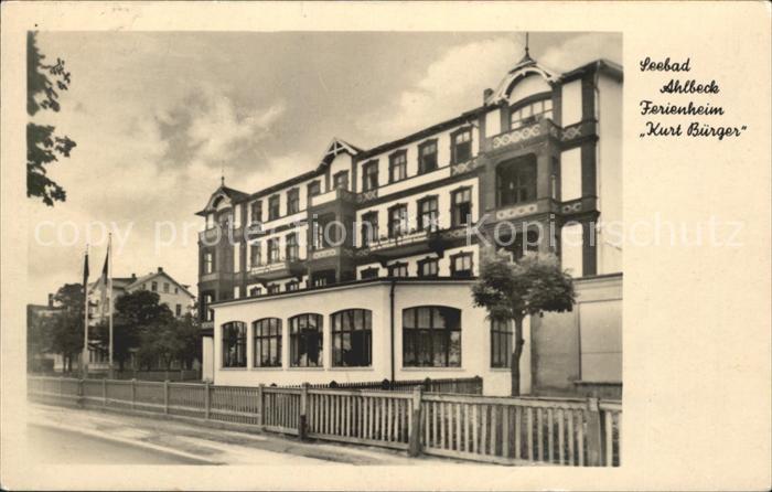Ahlbeck Ostseebad Ferienheim Kurt Buerger
