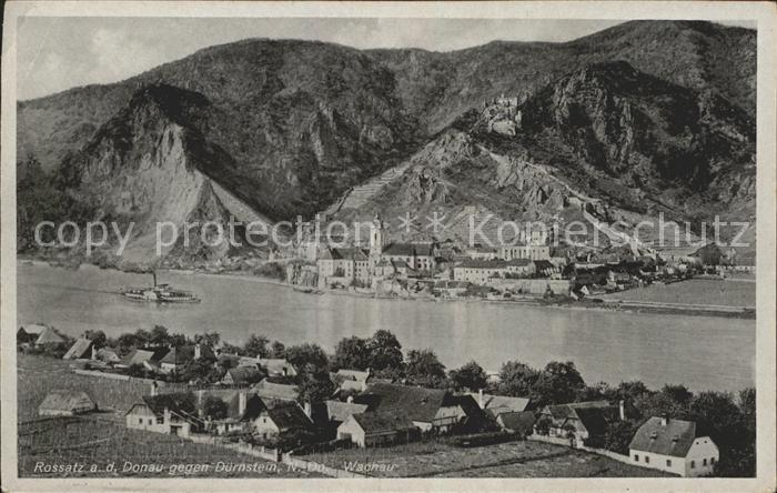 Rossatz-Arnsdorf Donaupartie mit Duernstein Wachau