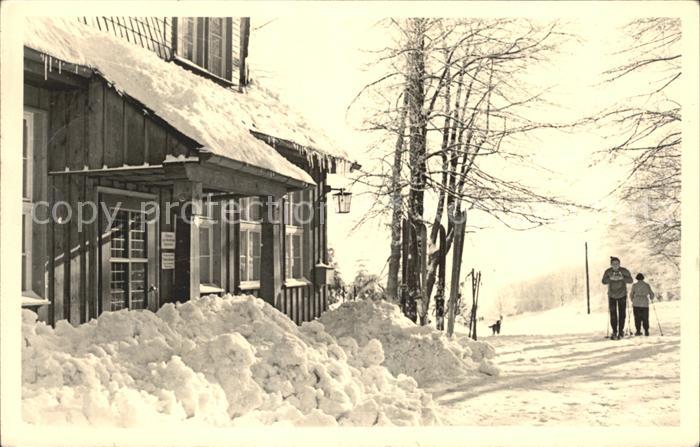 Schmiedefeld Rennsteig Berggaststaette Stutenhaus Winteridyll