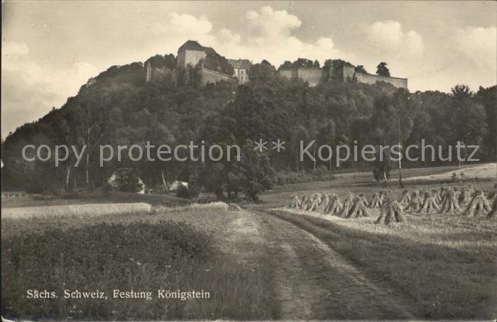 Saechsische Schweiz Festung Koenigstein