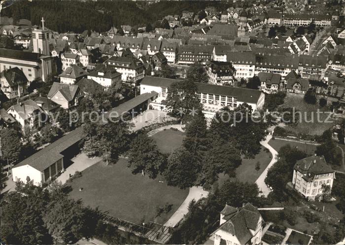 FREUDENSTADT BW Kurgarten mit Kurhaus Fliegeraufnahme