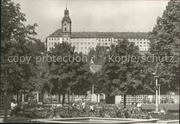 Rudolstadt Wilhelm Pieck Platz mit Heidecksburg