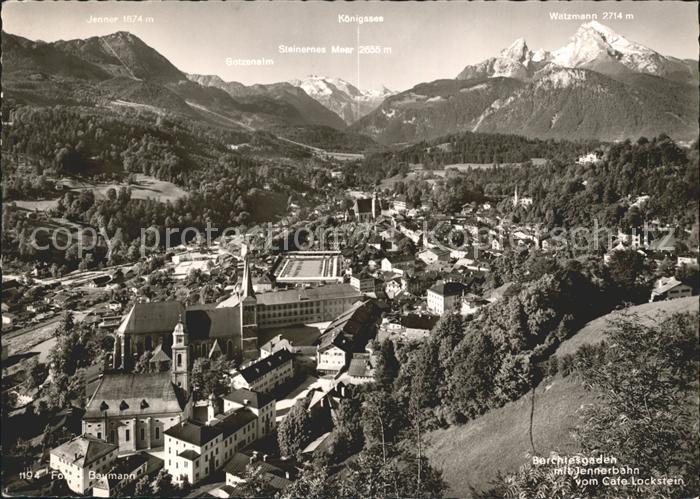 BERCHTESGADEN Bayern mit Jennerbahn vom Cafe Lockstein