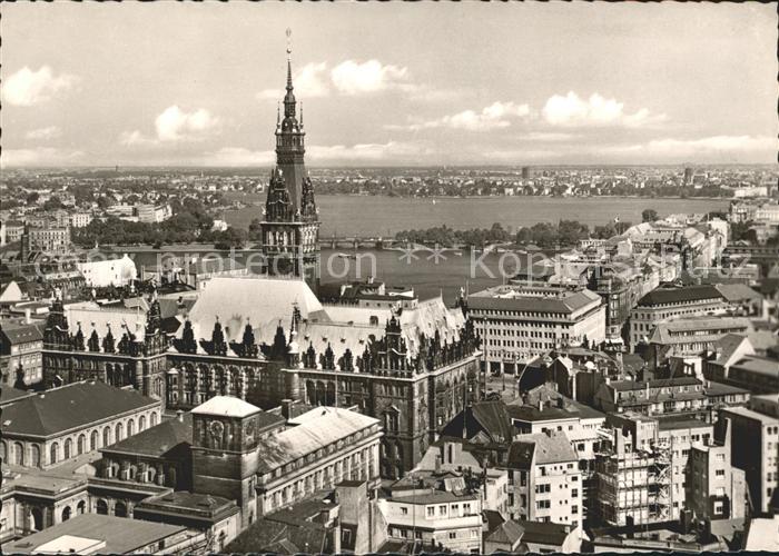 HAMBURG  CITY Blick ueber die Stadt