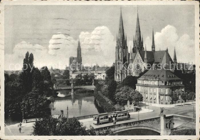 Strassburg Elsass St Pauluskirche und Muenster