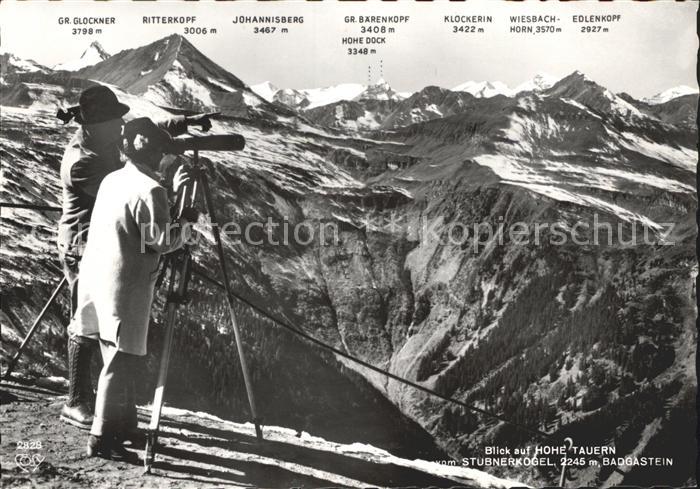 Badgastein Blick auf Hohe Tauern vom Stubnerkogel
