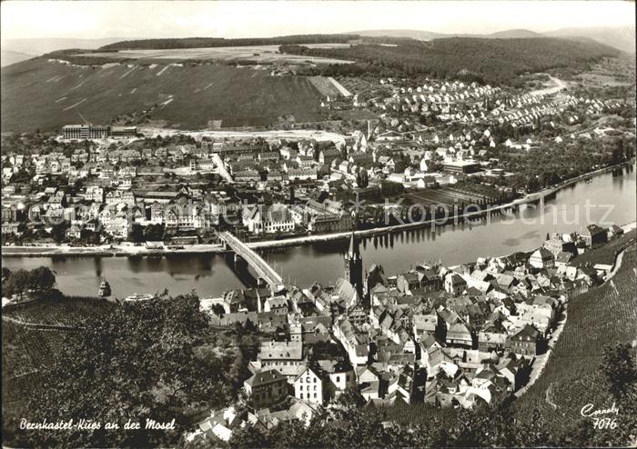 BERNKASTEL-KUES Berncastel Rheinland-Pfalz Mosel Totalansicht