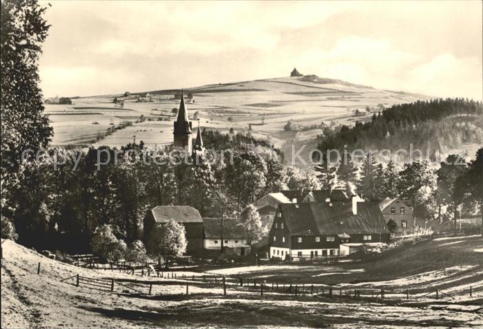 Neuhausen Erzgebirge mit dem Schwartenberg