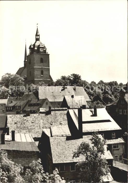 Mittweida Ortsblick mit Kirche