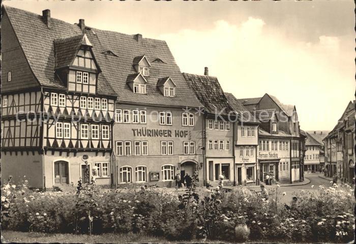 Frankenhausen Bad Solbad Thueringer Hof Histor Fachwerkhaus am Anger
