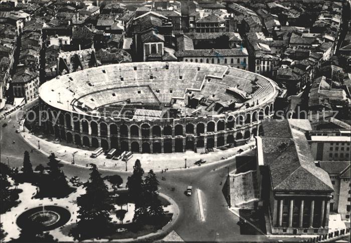 Verona Veneto Amphitheater Fliegeraufnahme