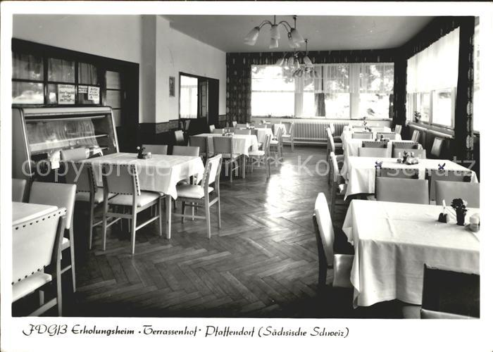 Pfaffendorf Koenigstein FDGB Erholungsheim Terrassenhof Gastraum