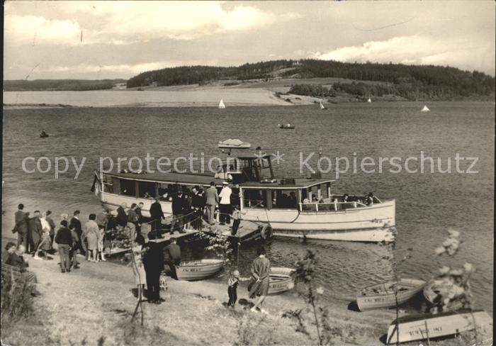 Poehl Vogtland Bootsanlegestelle mit MS Vogtland