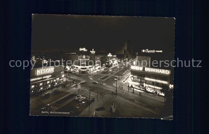 BERLIN  CITY Kurfuerstendamm bei Nacht