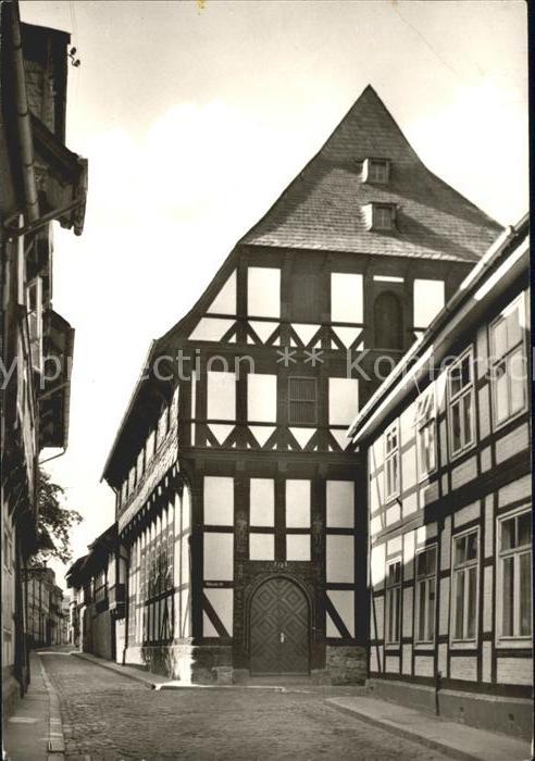 GOSLAR Harz Niedersachsen Moenchshaus Patrizierhaus mit figurenreichem Schnitzwe
