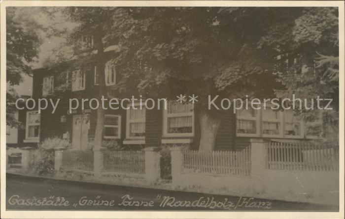 Mandelholz Harz Gaststaette Gruene Tanne