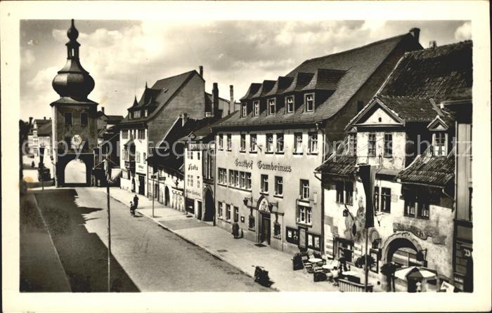 Saalfeld Saale Blankenburger Strasse Loch Gasthaus Gambrinus