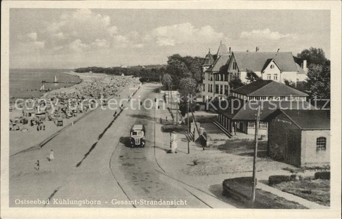 Kuehlungsborn Ostseebad Gesamt-Strandansicht